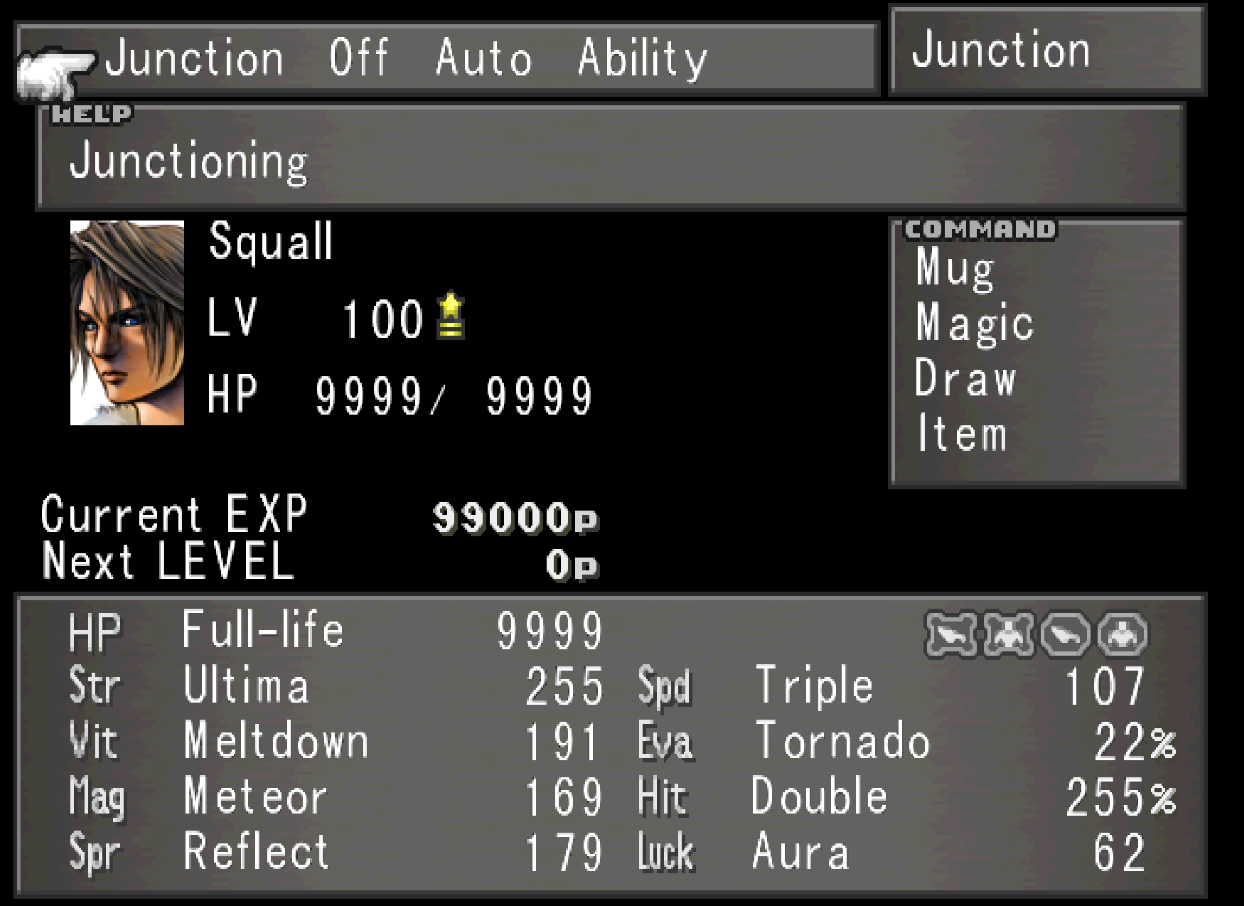 Squall Best Magic Junctions